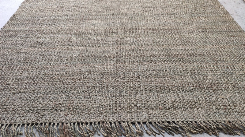 Moana Green Handwoven Hemp Durrie Rug | Banana Manor Rug Company