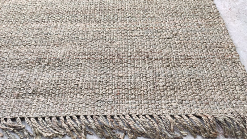 Moana Green Handwoven Hemp Durrie Rug | Banana Manor Rug Company