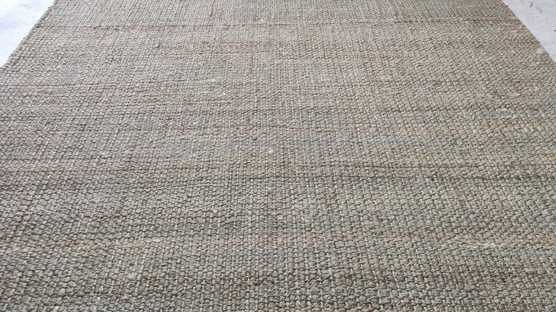 Moana Green Handwoven Hemp Durrie Rug | Banana Manor Rug Company