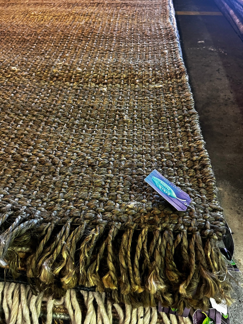 Moana Green Handwoven Hemp Durrie Rug (Multiple Sizes) | Banana Manor Rug Factory Outlet