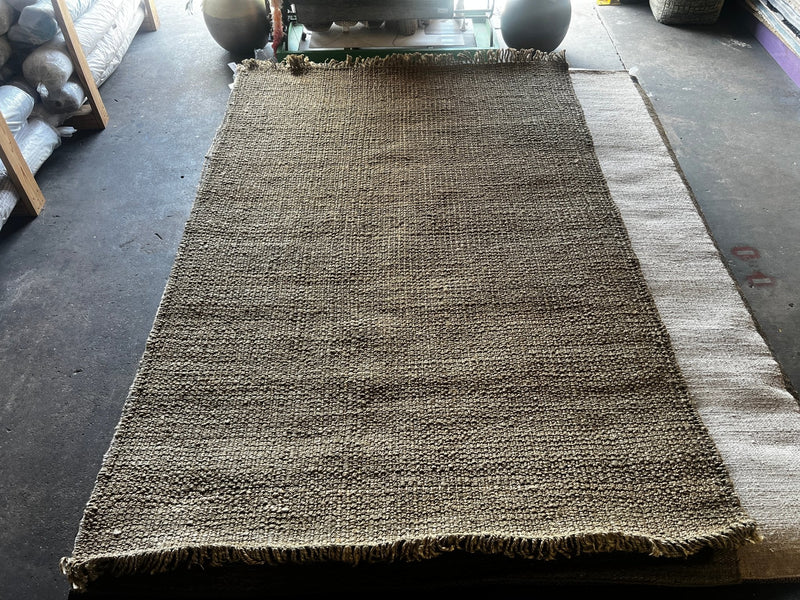 Moana Green Handwoven Hemp Durrie Rug (Multiple Sizes) | Banana Manor Rug Factory Outlet