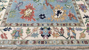 Molly 8x10 Light Blue and Ivory Hand-Knotted Oushak Rug | Banana Manor Rug Company