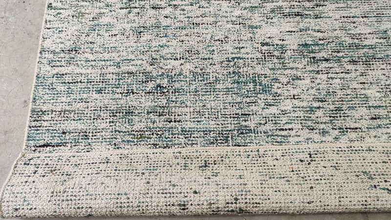 Mr. Bigglesworth 5x7 Textured Ivory and Grey and Green Handwoven Rug | Banana Manor Rug Company