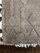 Mr. Roboto 5x8 Grey Tribal Moroccan Style Durrie Rug | Banana Manor Rug Company