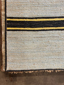 Murphy 'Murph' Dunne 9x12.6 Handwoven Light Green Striped Jute Rug | Banana Manor Rug Company
