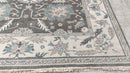 Nadia 8x10 Dark Brown Hand-Knotted Oushak Rug | Banana Manor Rug Company