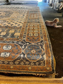 Naomi Watts 8x10 Hand-Knotted Mamluk Rug Ivory and Brown | Banana Manor Rug Factory Outlet