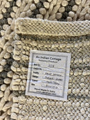 Naomi White and Grey Striped Handwoven Rug (Multiple Sizes) | Banana Manor Rug Company