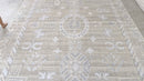 Natali Broods 7.9x8.6 Beige Hand-Knotted Oushak Rug | Banana Manor Rug Company