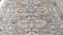 Natalie 8x10 Grey and Silver Hand-Knotted Oushak Rug | Banana Manor Rug Company