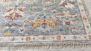 Natalie 8x10 Grey and Silver Hand-Knotted Oushak Rug | Banana Manor Rug Company