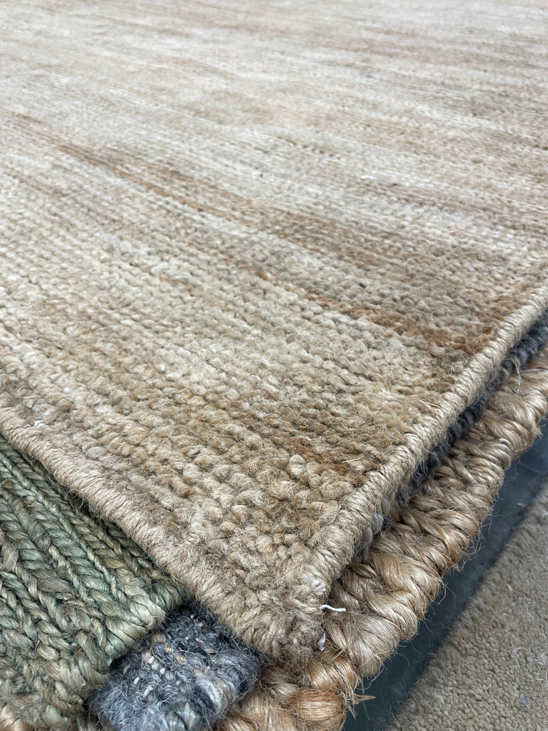 Nathan Bookman 10x14 Natural Tip Sheared Jute Rug | Banana Manor Rug Company