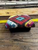 Nathan Sykes Wooden Upholstered Stool 14x14x7 | Banana Manor Rug Company