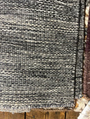 Navin R. Johnson 3x5 Handwoven Grey Durrie Rug | Banana Manor Rug Factory Outlet