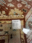 Nellie 4x5 Rust Hand-Knotted Oushak Rug | Banana Manor Rug Company