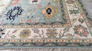Nelly 9x12.3 Light BlueHand-Knotted Oushak Rug | Banana Manor Rug Company