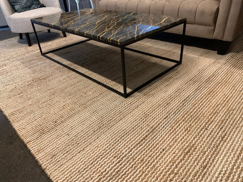 Neutral Texture & Tone 5x8.9/6.9x10/8.3x11.9 Natural Wool and Jute Rug | Banana Manor Rug Company