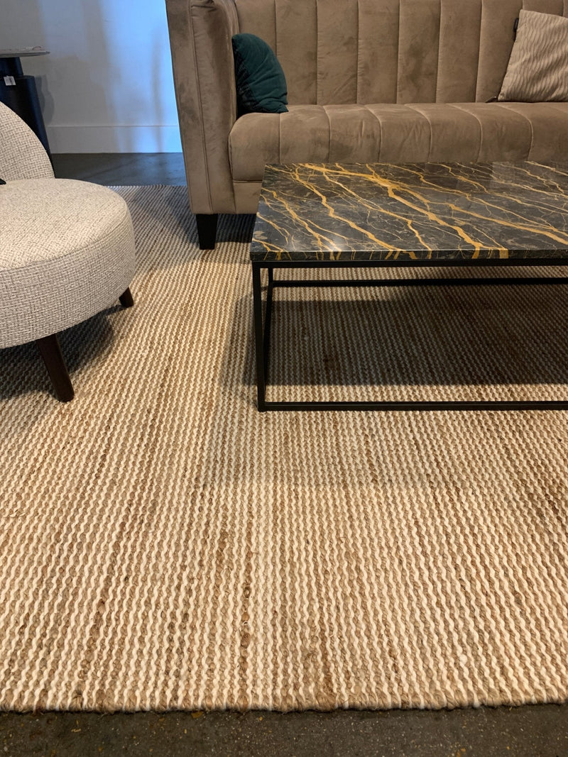 Neutral Texture & Tone 5x8.9/6.9x10/8.3x11.9 Natural Wool and Jute Rug | Banana Manor Rug Company