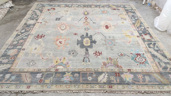 Neva Hand-Knotted Custom 10x10 Oushak | Banana Manor Rug Company