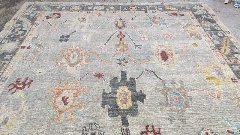 Neva Hand-Knotted Custom 10x10 Oushak | Banana Manor Rug Company