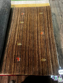 Newman 4x5.9 Brown Mixed Handwoven Rug | Banana Manor Rug Factory Outlet