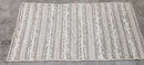 Nicolas Chamfort Handwoven Wool Durrie Natural Brown Loop Strip 2.6x4.6 | Banana Manor Rug Company