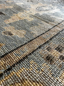 Nicole Gibbons 8x10 Blue Hand-Knotted Oushak Rug | Banana Manor Rug Factory Outlet