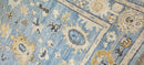 Nicole Gibbons Blue Hand-Knotted Oushak Rug 8x10 | Banana Manor Rug Company