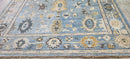 Nicole Gibbons Blue Hand-Knotted Oushak Rug 8x10 | Banana Manor Rug Company