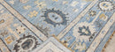 Nicole Gibbons Blue Hand-Knotted Oushak Rug 8x10 | Banana Manor Rug Company