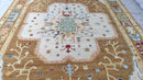 Nicole Scherzinger 9x12 Gold Hand-Knotted Oushak Rug | Banana Manor Rug Company