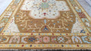Nicole Scherzinger 9x12 Gold Hand-Knotted Oushak Rug | Banana Manor Rug Company