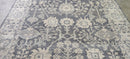 Nina Petronzio Grey and Silver Hand-Knotted Oushak Rug 8x10 | Banana Manor Rug Company
