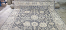 Nina Petronzio Grey and Silver Hand-Knotted Oushak Rug 8x10 | Banana Manor Rug Company