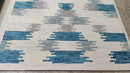 Nora Love 5x8 White and Blue Hand-Tufted Rug | Banana Manor Rug Company