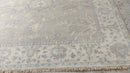 Olga Kurylenko 7.9x9.9 Light Brown and Grey Hand-Knotted Oushak Rug | Banana Manor Rug Company