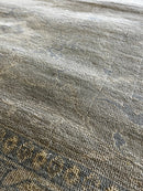 Olga Kurylenko 7.9x9.9 Light Brown and Grey Hand-Knotted Oushak Rug | Banana Manor Rug Company