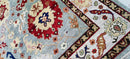 Olivia Newton-John Hand-Knotted Oushak Rug Green and Ivory 8X10 | Banana Manor Rug Company
