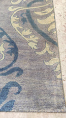 Olympia 5x8 Grey and Blue Modern Hand-Knotted Rug | Banana Manor Rug Company