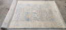 Olympia O'Hara Hand-Knotted Oushak Rug Aqua and Silver O'Hara 4x6 | Banana Manor Rug Company