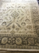 Ophelia 9x12 Gold and Brown Hand-Knotted Oushak Rug | Banana Manor Rug Company