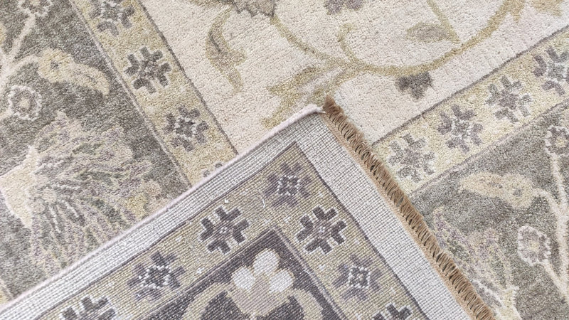 Ophelia 9x12 Gold and Brown Hand-Knotted Oushak Rug | Banana Manor Rug Company
