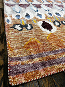 Oscar Kightley Hand-Knotted Ivory Multi-Colored Modern (Various Sizes) | Banana Manor Rug Company