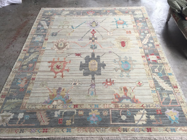 Oushak Obsessed 1-Hand-Knotted Indo-Turkish Weave Oushak Rug Assorted Sizes | Banana Manor Rug Company