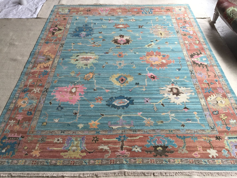 Oushak Obsessed 2-Hand-Knotted Indo-Turkish Weave Oushak Rug | Banana Manor Rug Company