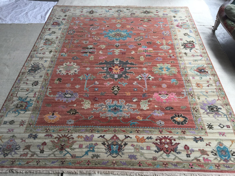 Oushak Obsessed 3-Hand-Knotted Indo-Turkish Weave Oushak Rug | Banana Manor Rug Company