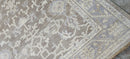 Pamela O'Brien Silver and Grey Hand-Knotted Oushak Rug 6x8.9 | Banana Manor Rug Company