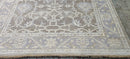 Pamela O'Brien Silver and Grey Hand-Knotted Oushak Rug 6x8.9 | Banana Manor Rug Company