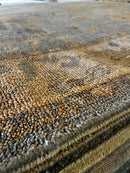 Pamela Shamshiri 8x10 Light Blue and Tan Hand-Knotted Oushak Rug | Banana Manor Rug Factory Outlet