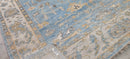 Pamela Shamshiri Light Blue and Tan Hand-Knotted Oushak Rug 8x10 | Banana Manor Rug Company